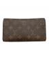 LOUIS VUITTON (ルイ ヴィトン) モノグラム ポルトトレゾール ブラウン：8000円