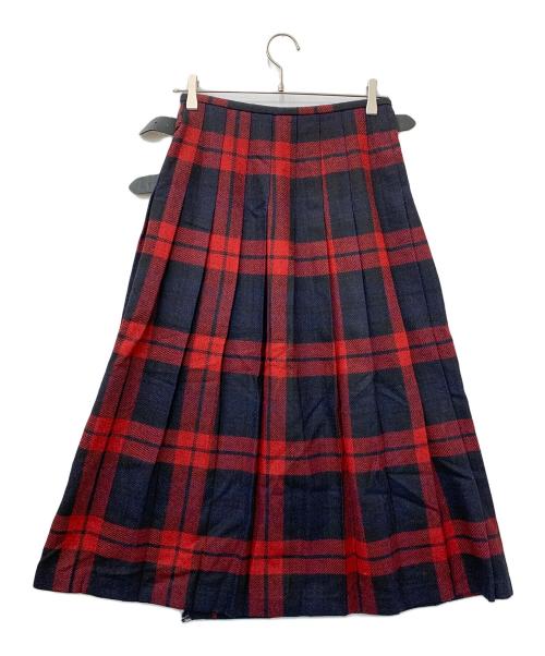 O'NEIL OF DUBLIN（オニール オブ ダブリン）O'NEIL OF DUBLIN (オニールオブダブリン) チェックラップスカート レッド×ブラック サイズ:US 8の古着・服飾アイテム