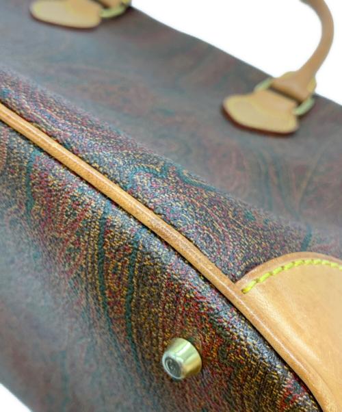 ETRO（エトロ）ETRO (エトロ) ペイズリー ミニボストンバッグ ブラウンの古着・服飾アイテム
