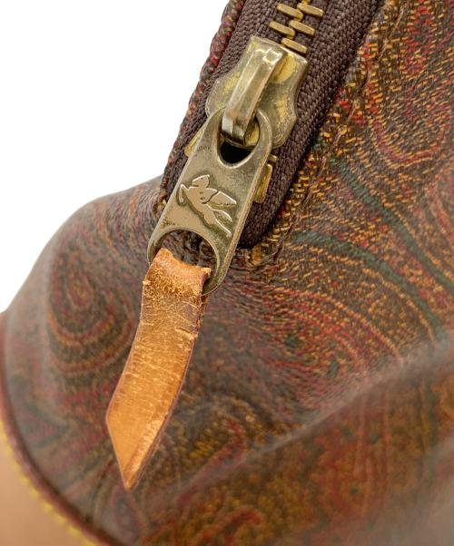 ETRO（エトロ）ETRO (エトロ) ペイズリー ミニボストンバッグ ブラウンの古着・服飾アイテム