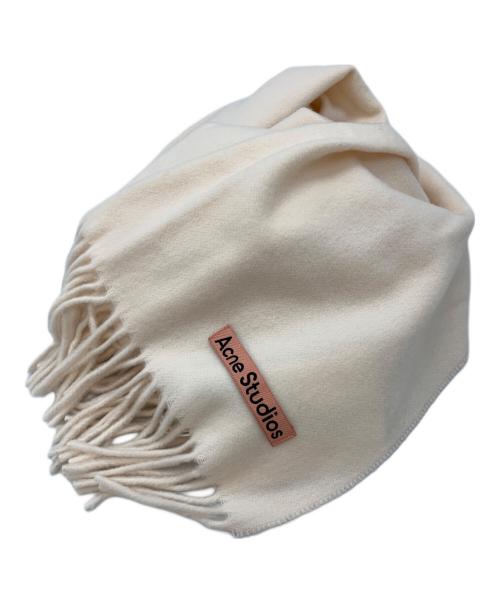 Acne studios（アクネ ストゥディオズ）ACNE STUDIOS (アクネ ストゥディオズ) フリンジウールマフラー ピンクの古着・服飾アイテム