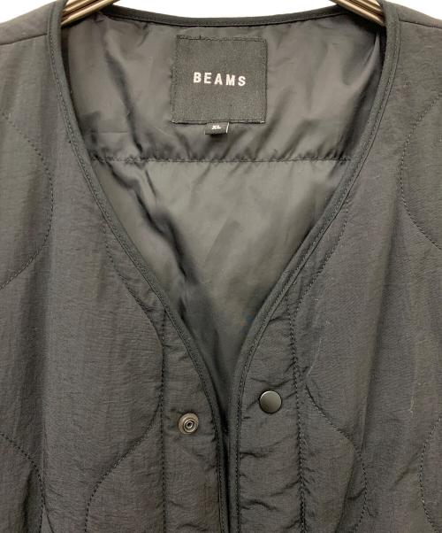 BEAMS（ビームス）BEAMS (ビームス) ダウン ミリタリー ライナージャケット ブラック サイズ:XLの古着・服飾アイテム