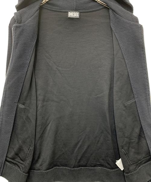 DIESEL（ディーゼル）DIESEL (ディーゼル) S-ELECTRUM ジップパーカー ブラック サイズ:XLの古着・服飾アイテム