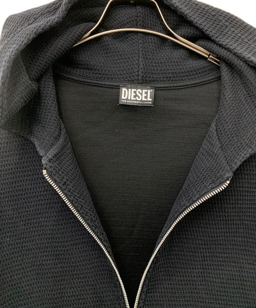 DIESEL（ディーゼル）DIESEL (ディーゼル) S-ELECTRUM ジップパーカー ブラック サイズ:XLの古着・服飾アイテム