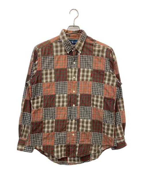 RALPH LAUREN（ラルフローレン）RALPH LAUREN (ラルフローレン) パッチワークシャツ マルチカラー サイズ:Lの古着・服飾アイテム