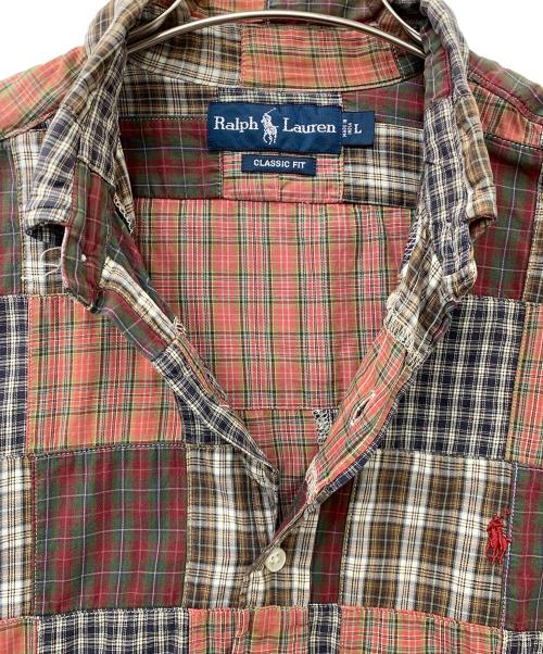 RALPH LAUREN（ラルフローレン）RALPH LAUREN (ラルフローレン) パッチワークシャツ マルチカラー サイズ:Lの古着・服飾アイテム