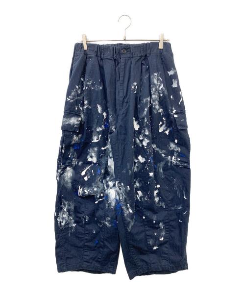 is-ness（イズネス）is-ness (イズネス) Herringbone 6-Pocket Pants ネイビー サイズ:ONE SIZEの古着・服飾アイテム