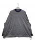is-ness（イズネス）の古着「Balloon Border Long-sleeve T-Shirt」｜グレー×ネイビー