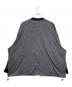 is-ness (イズネス) Balloon Border Long-sleeve T-Shirt グレー×ネイビー サイズ:L：8000円