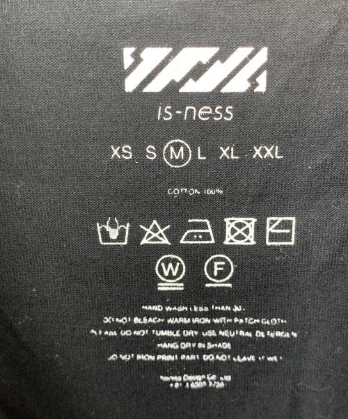 is-ness（イズネス）is-ness (イズネス) BALLOON COLOR BLOCK L/S TEE ブラック×グレー サイズ:Mの古着・服飾アイテム