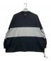 is-ness（イズネス）の古着「BALLOON COLOR BLOCK L/S TEE」｜ブラック×グレー