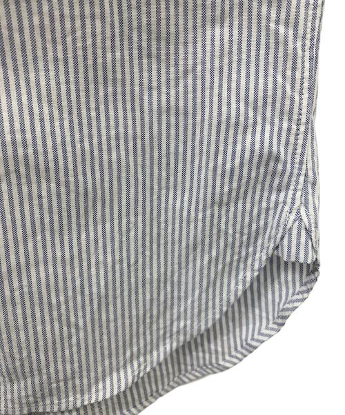 sillage（シアージ）Sillage (シアージ) コットンストライプオーバーサイズシャツ ブルー サイズ:Fの古着・服飾アイテム