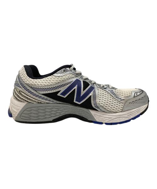 NEW BALANCE（ニューバランス）NEW BALANCE (ニューバランス) スニーカー ホワイト×ブルー サイズ:26.5の古着・服飾アイテム