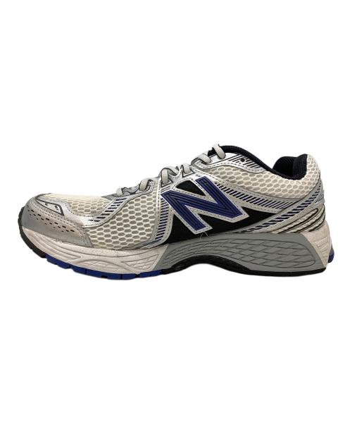 NEW BALANCE（ニューバランス）NEW BALANCE (ニューバランス) スニーカー ホワイト×ブルー サイズ:26.5の古着・服飾アイテム