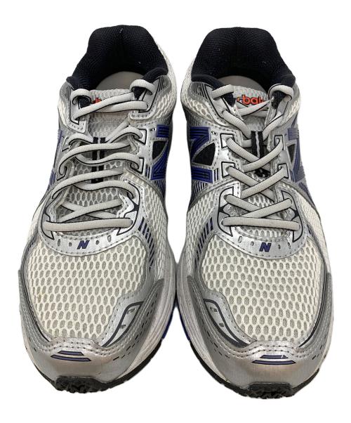 NEW BALANCE（ニューバランス）NEW BALANCE (ニューバランス) スニーカー ホワイト×ブルー サイズ:26.5の古着・服飾アイテム