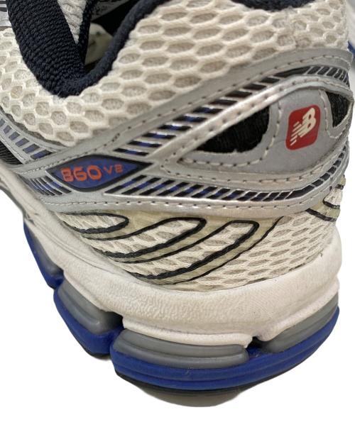 NEW BALANCE（ニューバランス）NEW BALANCE (ニューバランス) スニーカー ホワイト×ブルー サイズ:26.5の古着・服飾アイテム