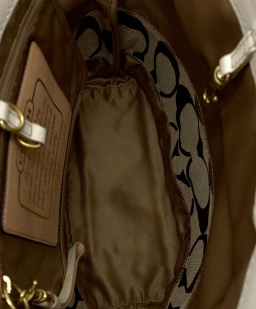 COACH（コーチ）COACH (コーチ) トートバッグ ベージュ×ホワイトの古着・服飾アイテム