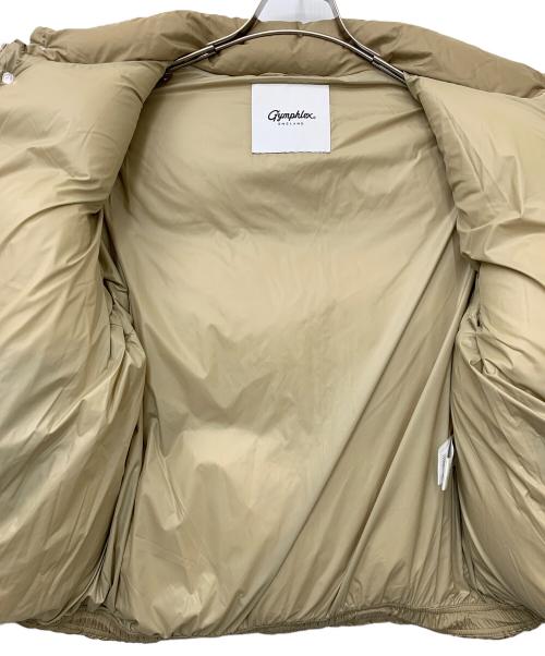 Gymphlex（ジムフレックス）Gymphlex (ジムフレックス) スタンドカラー ショート丈 ダウンジャケット ベージュ サイズ:14の古着・服飾アイテム