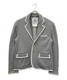 Black Fleece by BROOKS BROTHERS（ブラックフリース バイ ブルックスブラザーズ）の古着「ジャージーニットブレザー」｜グレー