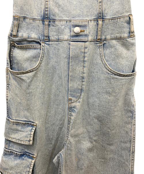 ANDMARY（アンドマリー）ANDMARY (アンドマリー) Nicola ribbon denim allinone ブルー サイズ:Fの古着・服飾アイテム