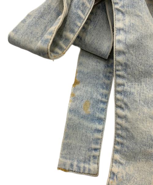 ANDMARY（アンドマリー）ANDMARY (アンドマリー) Nicola ribbon denim allinone ブルー サイズ:Fの古着・服飾アイテム