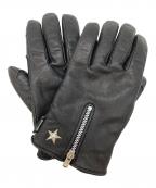 Schottショット）の古着「WINTER ZIP LEATHER GLOVE」｜ブラック