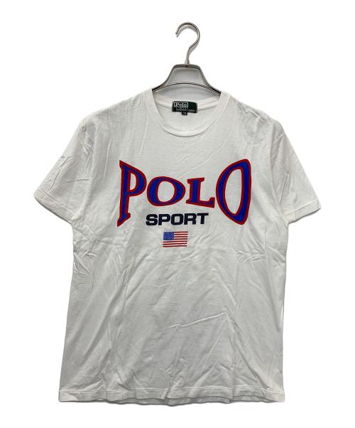 POLO RALPH LAUREN（ポロ・ラルフローレン）POLO RALPH LAUREN (ポロ・ラルフローレン) 半袖カットソー ホワイト サイズ:170の古着・服飾アイテム