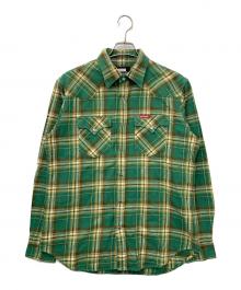 Hysteric Glamour（ヒステリックグラマー）の古着「チェックネルシャツ」｜グリーン