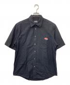DIESELディーゼル）の古着「半袖シャツ」｜ブラック