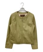 BALMAINバルマン）の古着「ラムレザージャケット」｜ベージュ