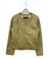 BALMAIN（バルマン）の古着「ラムレザージャケット」｜ベージュ