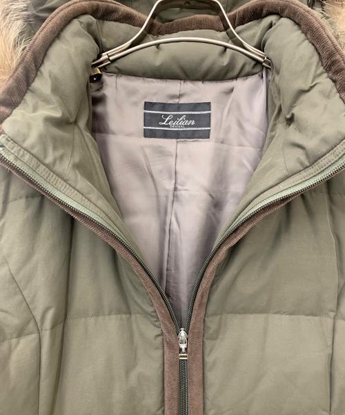 Leilian（レリアン）LEILIAN (レリアン) ダウンコート カーキ サイズ:11の古着・服飾アイテム