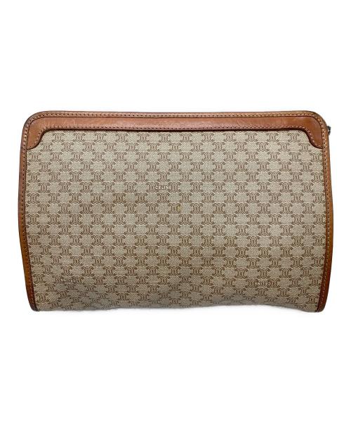 CELINE（セリーヌ）CELINE (セリーヌ) マカダム柄 セカンドバッグ ベージュの古着・服飾アイテム