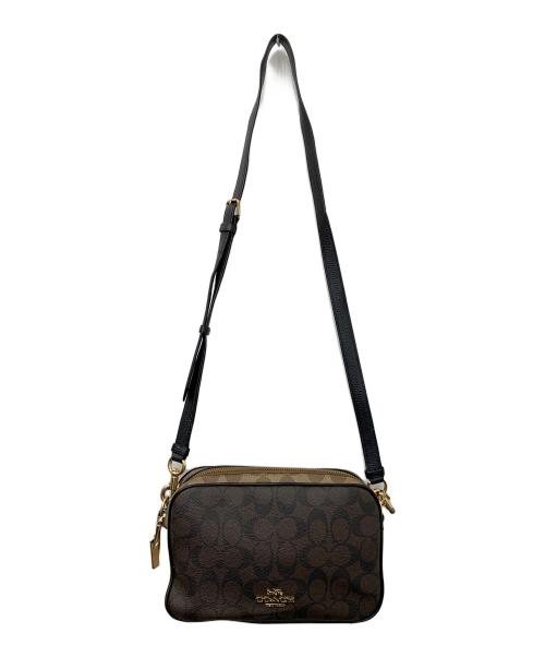 COACH（コーチ）COACH (コーチ) ショルダーバッグ ブラウン×ホワイトの古着・服飾アイテム