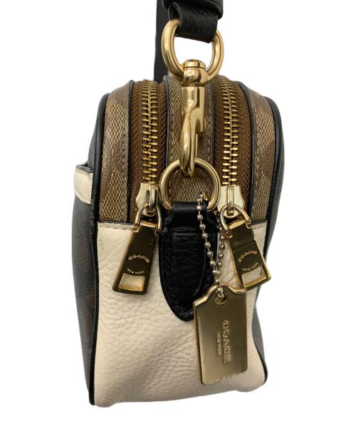 COACH（コーチ）COACH (コーチ) ショルダーバッグ ブラウン×ホワイトの古着・服飾アイテム