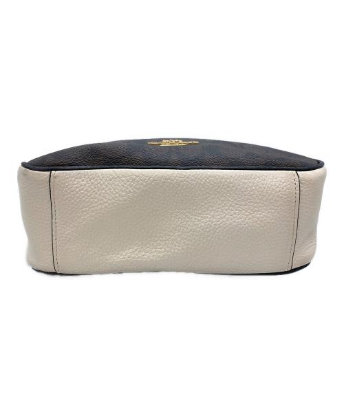COACH（コーチ）COACH (コーチ) ショルダーバッグ ブラウン×ホワイトの古着・服飾アイテム
