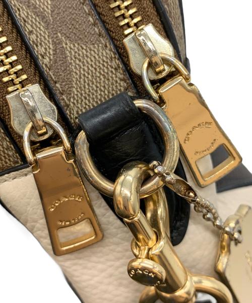 COACH（コーチ）COACH (コーチ) ショルダーバッグ ブラウン×ホワイトの古着・服飾アイテム