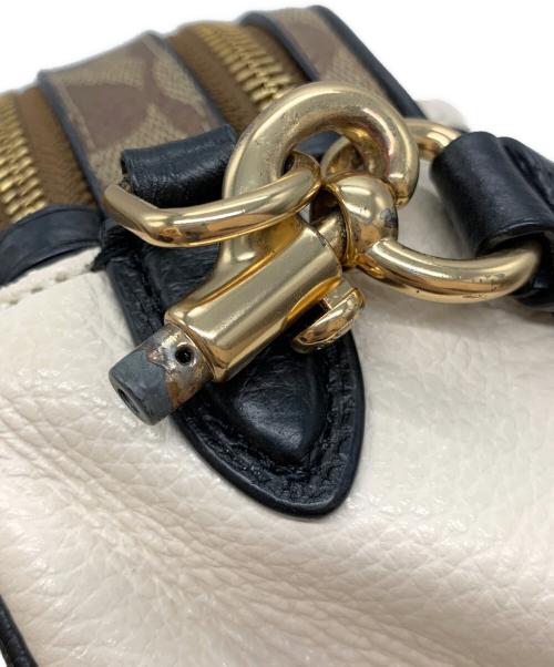 COACH（コーチ）COACH (コーチ) ショルダーバッグ ブラウン×ホワイトの古着・服飾アイテム