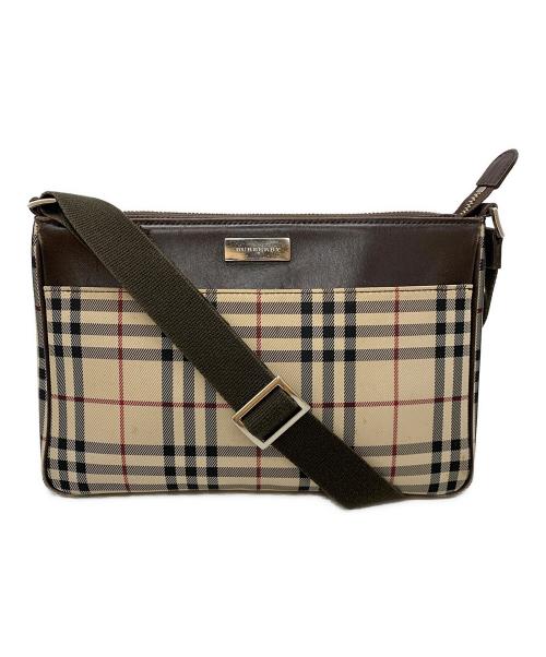 BURBERRY（バーバリー）BURBERRY (バーバリー) ショルダーバッグ ベージュ×ブラウンの古着・服飾アイテム