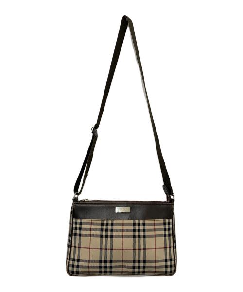 BURBERRY（バーバリー）BURBERRY (バーバリー) ショルダーバッグ ベージュ×ブラウンの古着・服飾アイテム