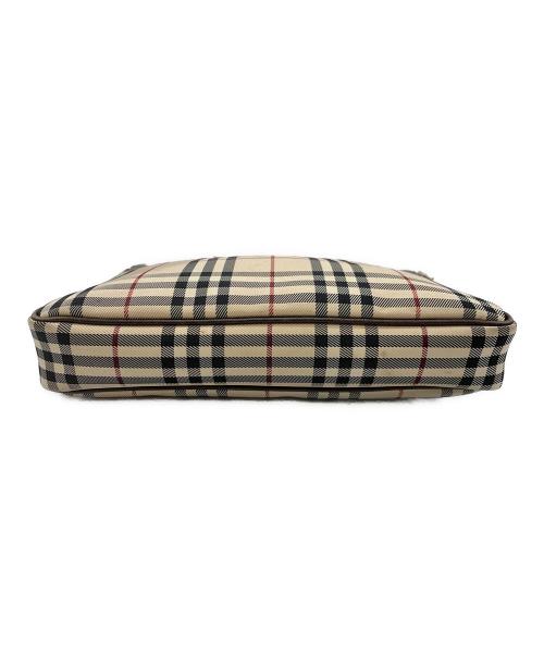 BURBERRY（バーバリー）BURBERRY (バーバリー) ショルダーバッグ ベージュ×ブラウンの古着・服飾アイテム