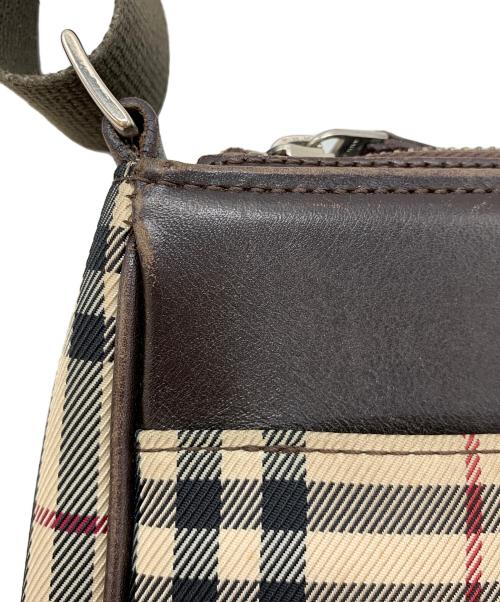 BURBERRY（バーバリー）BURBERRY (バーバリー) ショルダーバッグ ベージュ×ブラウンの古着・服飾アイテム