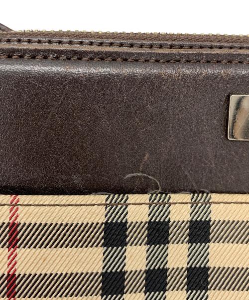 BURBERRY（バーバリー）BURBERRY (バーバリー) ショルダーバッグ ベージュ×ブラウンの古着・服飾アイテム