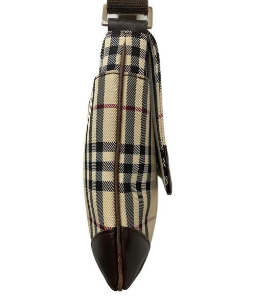 BURBERRY（バーバリー）BURBERRY (バーバリー) ノバチェック フラップショルダーバッグ ベージュの古着・服飾アイテム