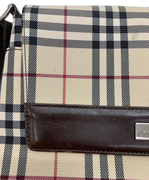 BURBERRY（バーバリー）BURBERRY (バーバリー) ノバチェック フラップショルダーバッグ ベージュの古着・服飾アイテム