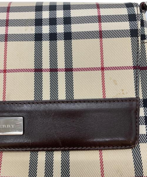 BURBERRY（バーバリー）BURBERRY (バーバリー) ノバチェック フラップショルダーバッグ ベージュの古着・服飾アイテム