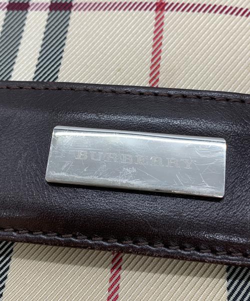 BURBERRY（バーバリー）BURBERRY (バーバリー) ノバチェック フラップショルダーバッグ ベージュの古着・服飾アイテム