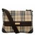 BURBERRY（バーバリー）の古着「ノバチェック フラップショルダーバッグ」｜ベージュ