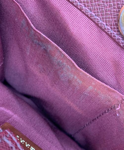 BURBERRY（バーバリー）BURBERRY (バーバリー) ノバチェック ハンドバッグ ベージュ×レッドの古着・服飾アイテム
