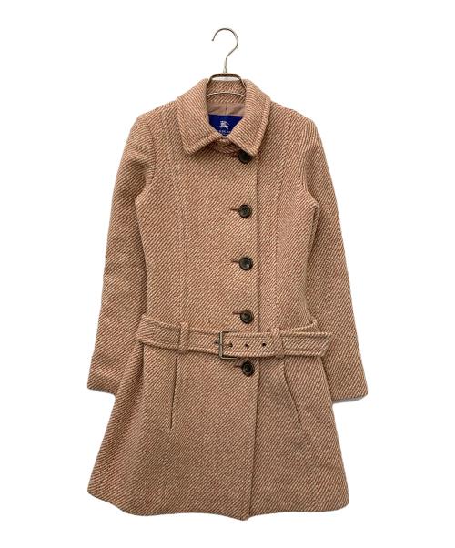 BURBERRY BLUE LABEL（バーバリー ブルー レーベル）BURBERRY BLUE LABEL (バーバリー ブルー レーベル) ウールコート ピンク サイズ:38の古着・服飾アイテム